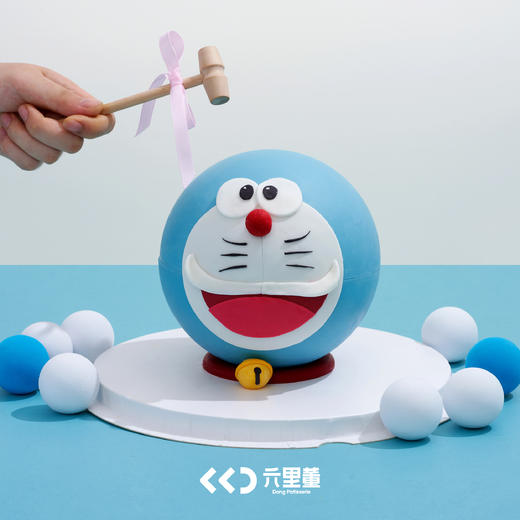 敲敲乐系列·“敲”机器猫·奶油蛋糕 商品图0