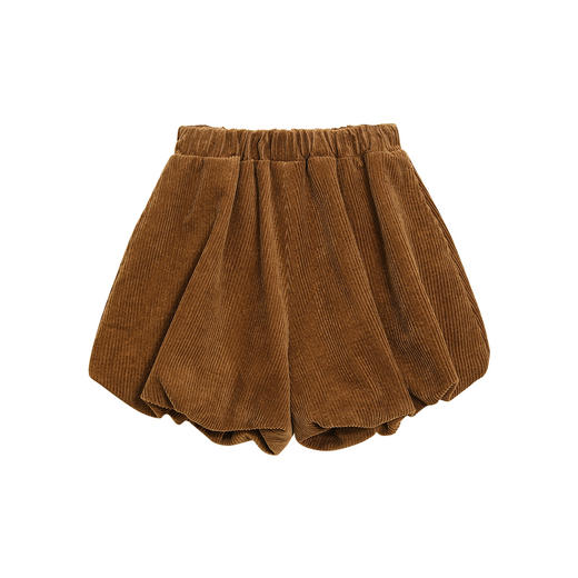 littletime女童花苞短裤春秋外穿2021秋冬季新款灯芯绒南瓜灯笼裤 商品图4