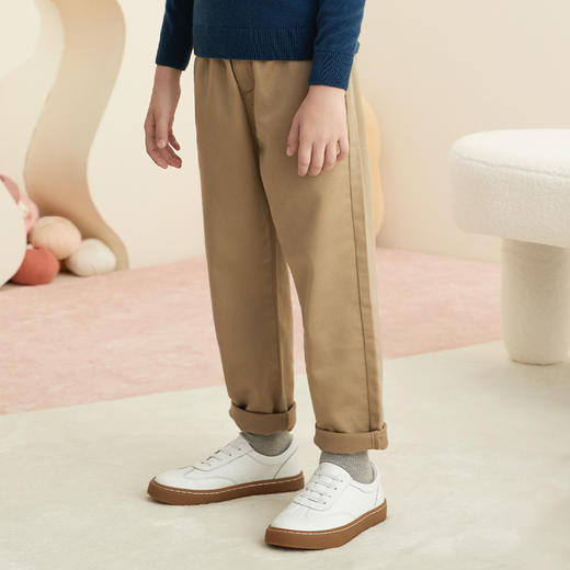 羊绒世家mettekids童装男童休闲裤2021春秋新款儿童休闲长裤新款 商品图4