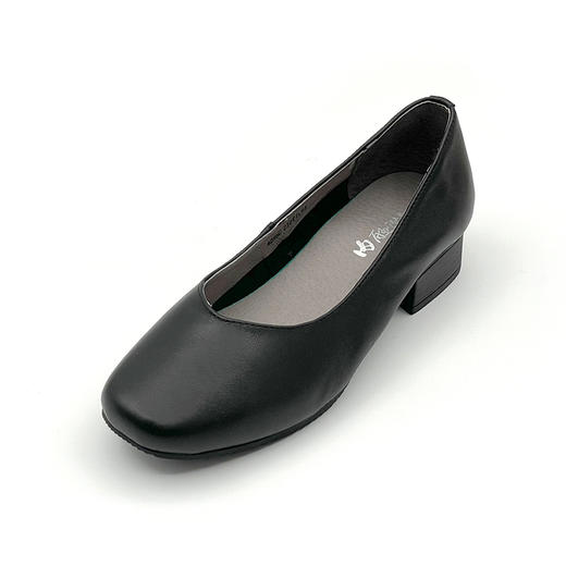 内联升女鞋单鞋矮跟职业船鞋4095C 商品图0