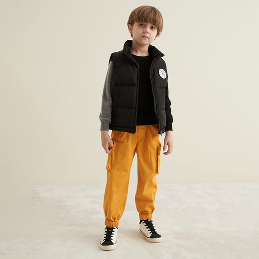 mettekids秋冬新品男童工装裤时尚大口袋纯棉百搭薄款休闲长裤 商品图5