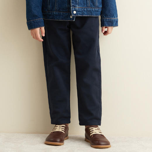 羊绒世家mettekids童装男童休闲裤2021春秋新款儿童休闲长裤新款 商品图3