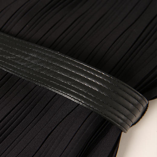 VIMAGE纬漫纪秋季新款系带高腰显瘦气质渐变连衣裙长款V1607238 商品图4