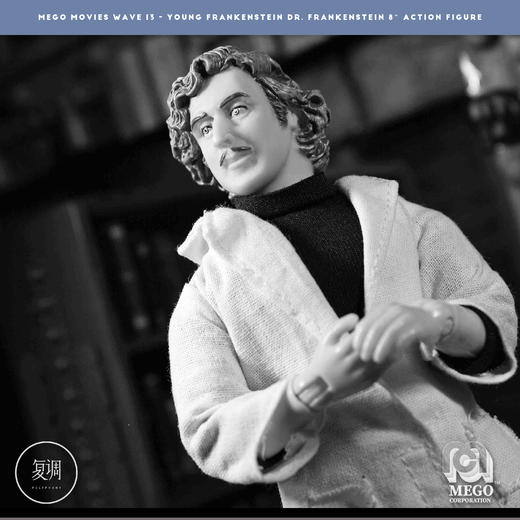 现货 Mego 新科学怪人 Dr Frankenstein 8英寸 挂卡 可动 潮流玩具 摆件 商品图5