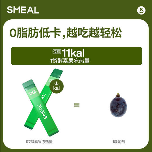 【多买优惠】smeal益生元酵素果冻100+中果蔬提取物边吃边shou轻轻松松就能shou 商品图2