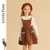 littletime女童套装秋装洋气法式衬衫背带裙两件套2021春秋季童装 商品缩略图1