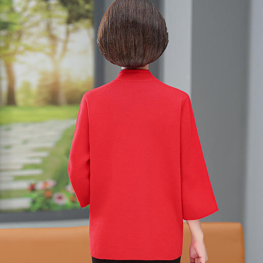 QY  LDN-908针织开衫宽松大码显瘦妈妈装外套 商品图3