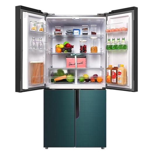 康佳 冰箱 BCD-453WD4EBLP 453升 鸢尾蓝 十字对开门冰箱 钢化玻璃面板 电脑温控 风冷 变频 一级能效 自动除霜 商品图4