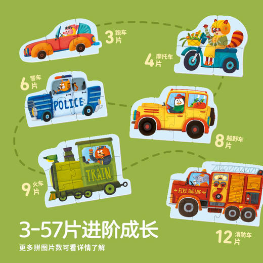 TOI图益经典拼图系列低幼宝宝大块7款可选1.5-3岁+ 商品图4