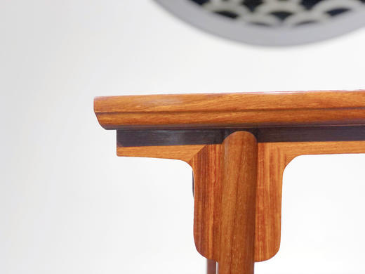 红桥红  家具严选  缅甸花梨（大果紫檀）【石面  70 刀牙带屉板双层 小酒桌】 商品图1