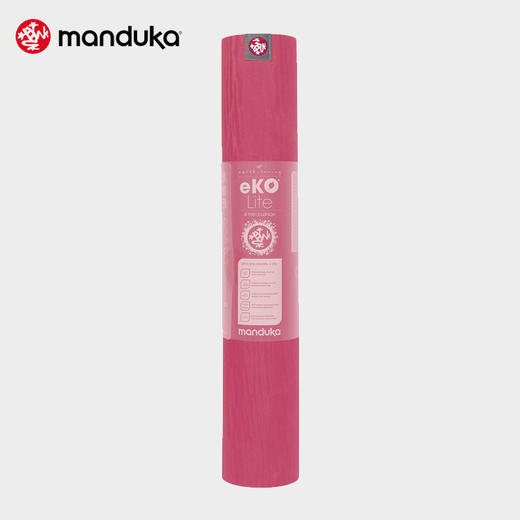 美国原装 Manduka eKO Lite 4mm 防滑耐磨天然环保橡胶瑜伽垫【品红 标准款 173cm】 商品图0