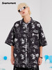 季末卖个寂寞！Suamoment国潮爪痕蓝精灵联名款半袖衬衫男女同款 商品缩略图0