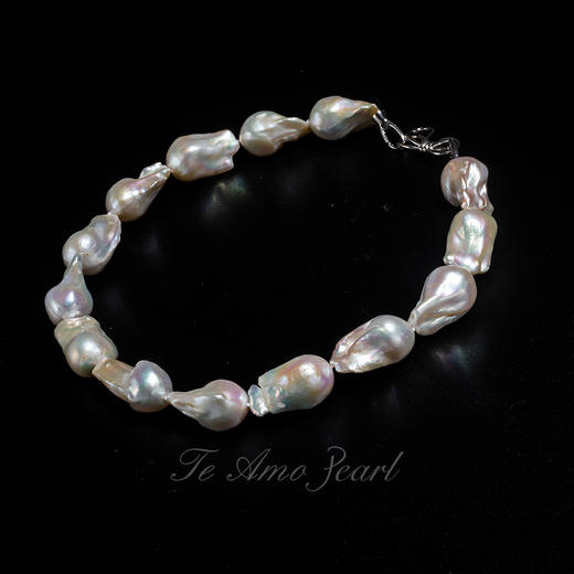 自然之美系列【山色】淡水巴洛克串珠项链 商品图0