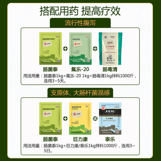 【肠菌泰】巨龙动保肠菌泰 硫酸黏菌素可溶性粉100g 商品图5