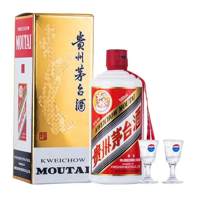2022年贵州飞天茅台，53度酱香白酒，500ml