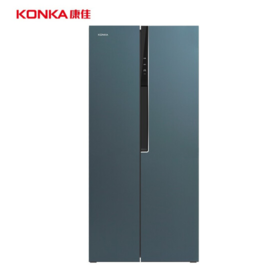 康佳 冰箱 BCD-520WD5EBLP 520升 烟幕蓝 多门家用电冰箱 风冷  一级能效 变频 肤感面板 三维循环风 ION+云离子养鲜技术 彩钢