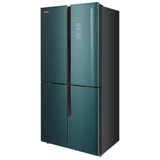 康佳 冰箱 BCD-453WD4EBLP 453升 鸢尾蓝 十字对开门冰箱 钢化玻璃面板 电脑温控 风冷 变频 一级能效 自动除霜 商品图2