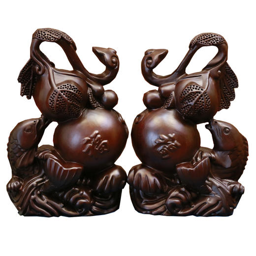 富贵有余黑檀摆件 商品图1