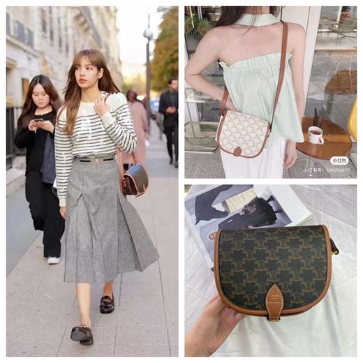 价值16000 稀有货！Celi*e经典凯旋门中古老花​马鞍包 复古情调 低调又精致 巨有质感 可休闲可名媛！ 商品图0