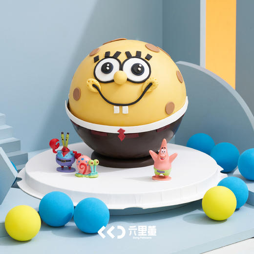 敲敲乐系列·“敲”海绵宝宝·奶油蛋糕 商品图0