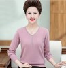 JXG-妈妈装毛衣打底衫红色本命年针织衫加肥加大码中老年女装长袖上衣 商品缩略图7