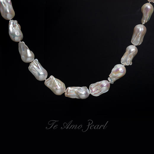 自然之美系列【山色】淡水巴洛克串珠项链 商品图2