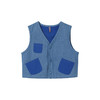 littletime男童蓝色马甲小背心春秋款2021秋季新款儿童无袖小外套 商品缩略图4