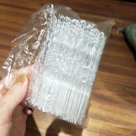 二齿竹节透明水果叉