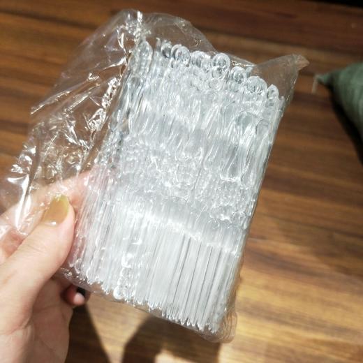 二齿竹节透明水果叉 商品图0