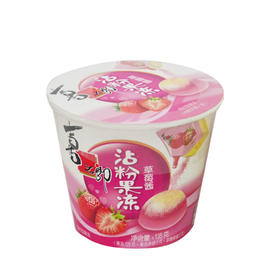 喜之郎草莓味粘粉果冻135g