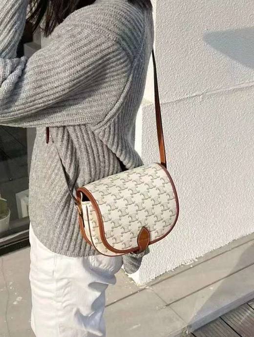 价值16000 稀有货！Celi*e经典凯旋门中古老花​马鞍包 复古情调 低调又精致 巨有质感 可休闲可名媛！ 商品图1