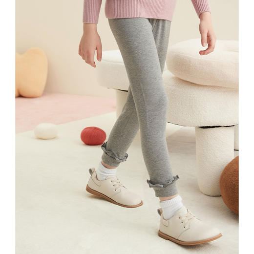 【超软】羊绒世家mettekids童装女童打底裤秋季休闲儿童运动裤子 商品图1