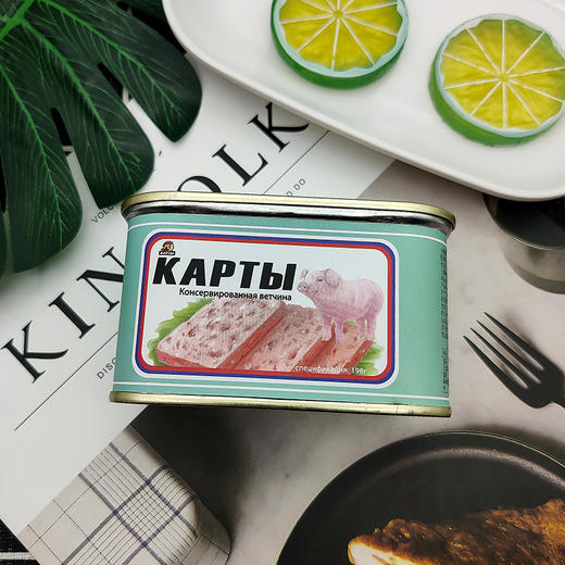 WWJ 火腿猪肉罐头198g/盒 商品图6
