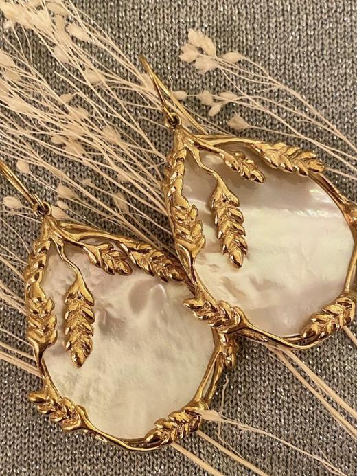 订购8周到｜Aurélie Bidermann-Mother Of Pearl-贝母 耳环［法国设计师］ 商品图2