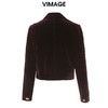 VIMAGE纬漫纪秋冬新款个性帅气纯色短款短外套V1603230 商品缩略图1