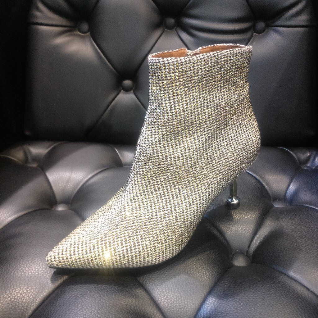 lfgj  jeans  BD312时尚满钻小踝靴