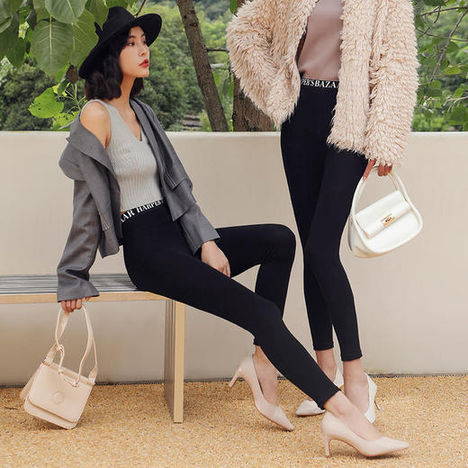 【一条会吃"脂肪”的裤子！】BAZAAR芭莎咖啡因子燃脂裤黑科技咖啡因面料,燃脂塑造超模腿,修饰腿型臀型，一体成型,好穿百搭 商品图4