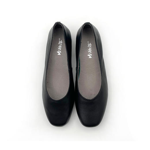 内联升女鞋单鞋矮跟职业船鞋4095C 商品图3