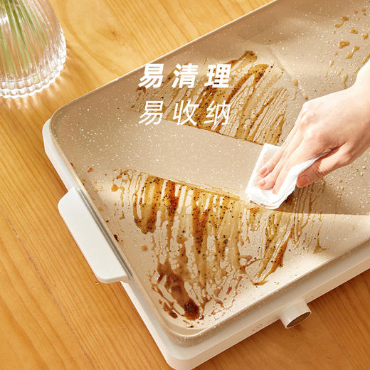 适盒A4BOX IH聚嗨炉月牙白 烤肉烧烤火锅一体多功能料理[福利品] 商品图3