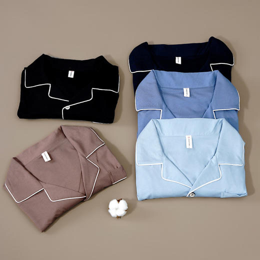 【服饰鞋包】亦绚睡衣男夏季长袖长裤莫代尔家居服薄款夏天休闲大码男士套装 商品图2