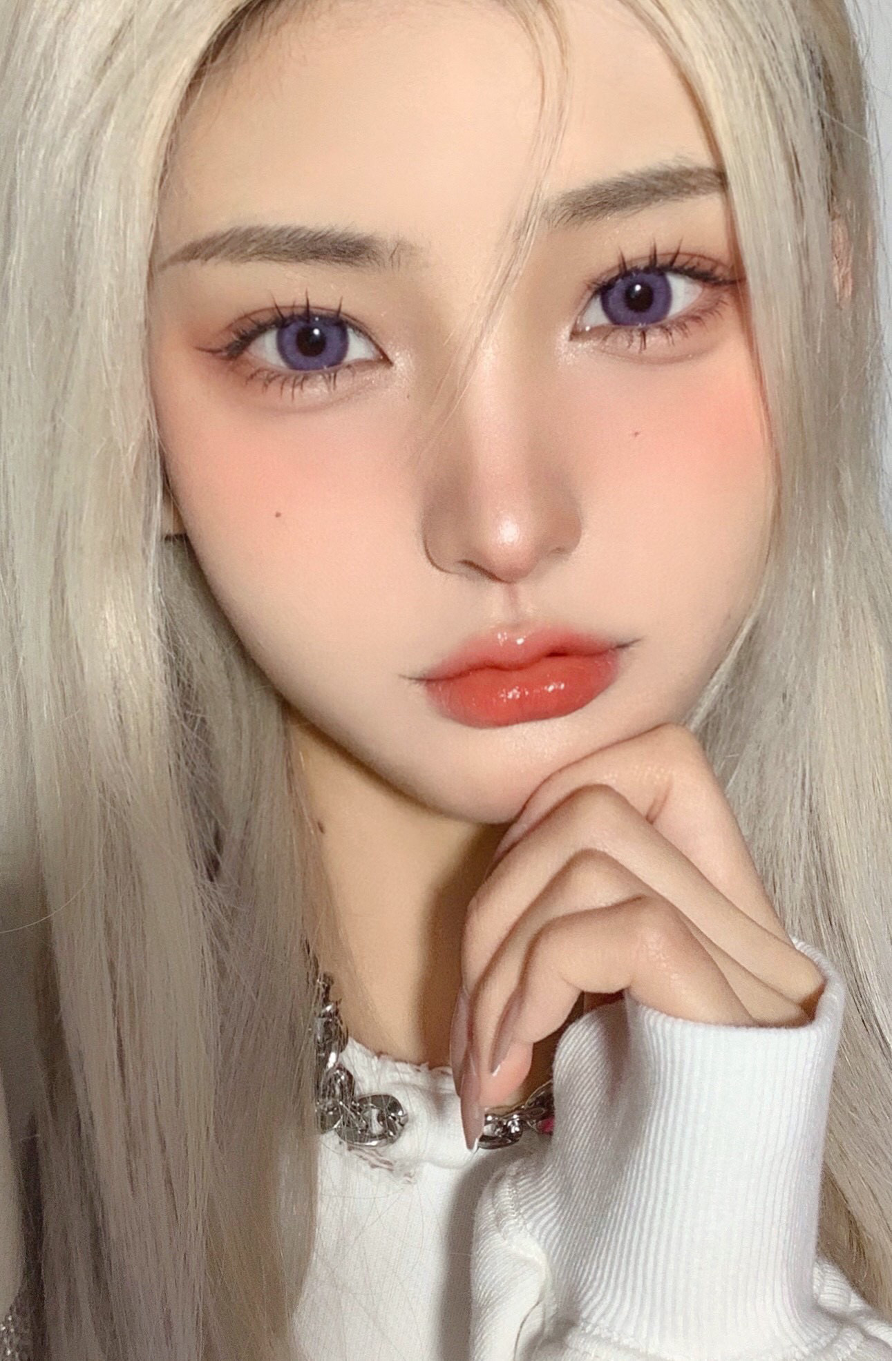 monicamor年抛维密系列维密紫绿棕大直径水光混血瞳马克龙派对夜