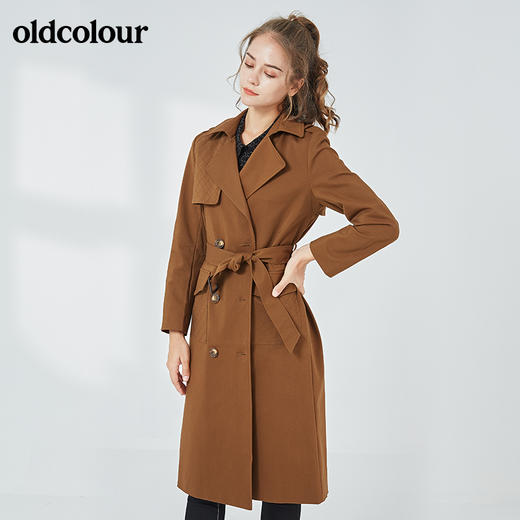 oldcolour秋季商场同款时尚中长款风衣女N32047251 商品图1
