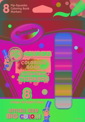 绘儿乐8色可水洗短杆水彩笔58-8704