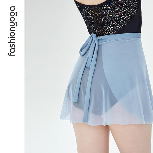 【特卖不退换】F11551凡圣瑜伽一片式绑带运动短裙透气防走光外搭遮臀修身瑜伽裙 商品图7