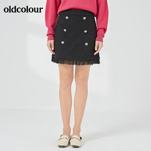 oldcolour秋季商场同款时尚包臀短裙N33061377 商品图0