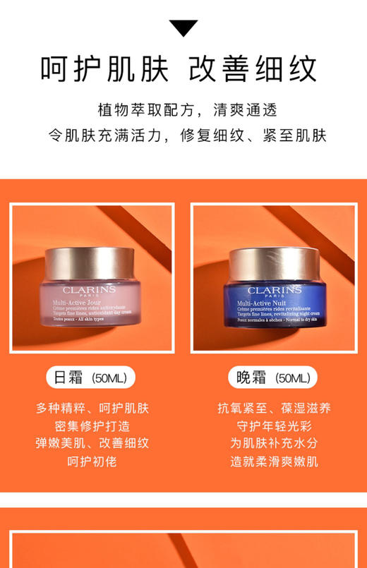 【海关保税直发】Clarins娇韵诗-冻龄青春赋活多元日霜-晚霜-新旧款随机-会员5折 商品图2