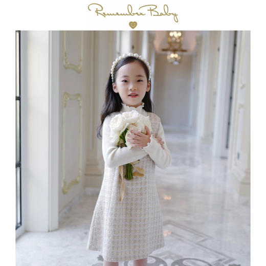 现货 / TWEED | 进口面料制 粗花呢编织风格羊毛背心裙 商品图0