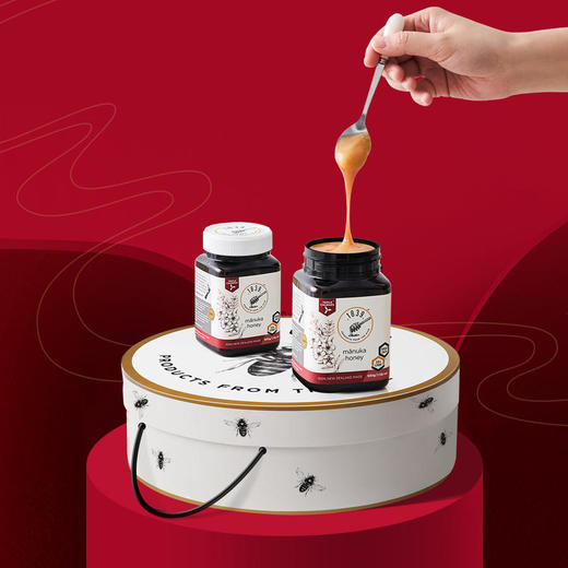 新西兰原装1839 UMF10+麦卢卡花蜂蜜500g*2 礼盒装 商品图0