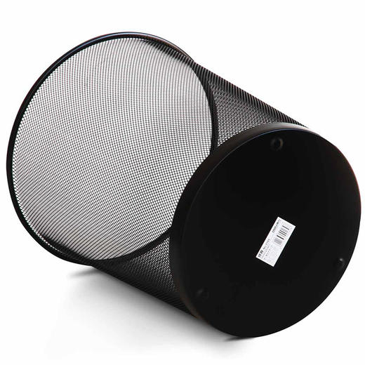 得力大号圆纸篓(黑)295x240x343mm金属丝网喷塑工艺9189 商品图2