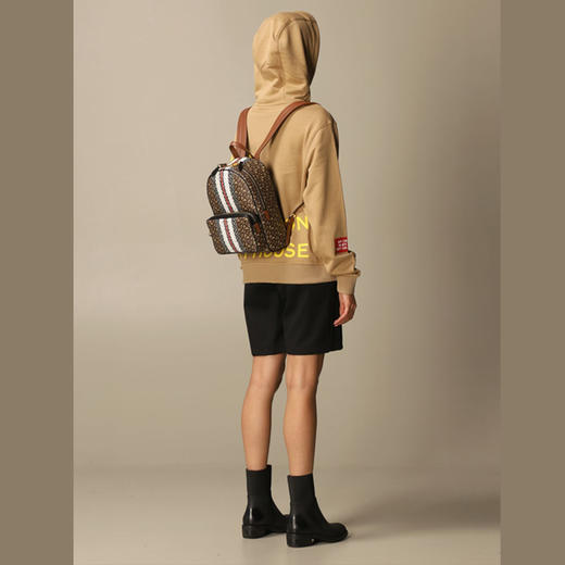 BURBERRY 博柏利 TB专属标识条纹相拼 女双肩包 混色 8019346 A7436 商品图3